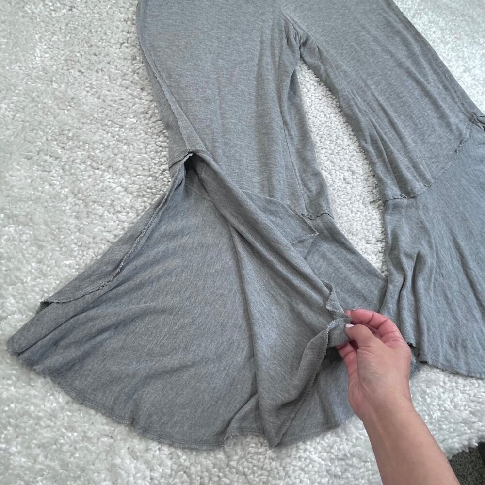 Free People Movement Sweet Flow Ruffle Pant Gray - Picture 8 of 11